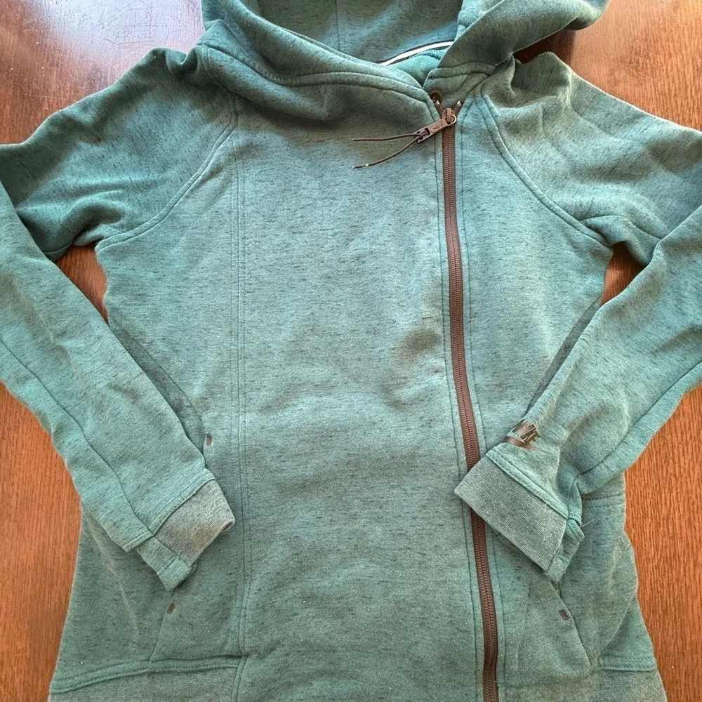Nike Women's Teal Side Zip-Up Hoodie size XS